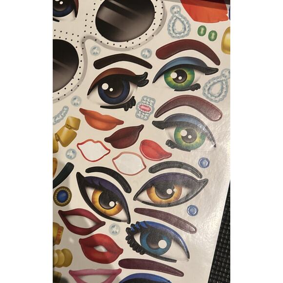 Bendon Fashion Diva Create-A-Face Sticker Pad Art Project at Home Kids READ NOTE - Picture 6 of 9